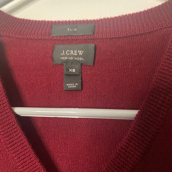 Burgundy Murano wool J.Crew sweater slim fit size XS - Picture 5 of 6